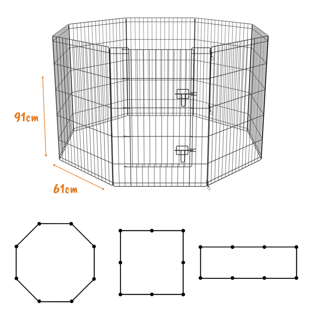 AllPetSolutions Exercise Playpen for Pets - 36 inch / 91 cm