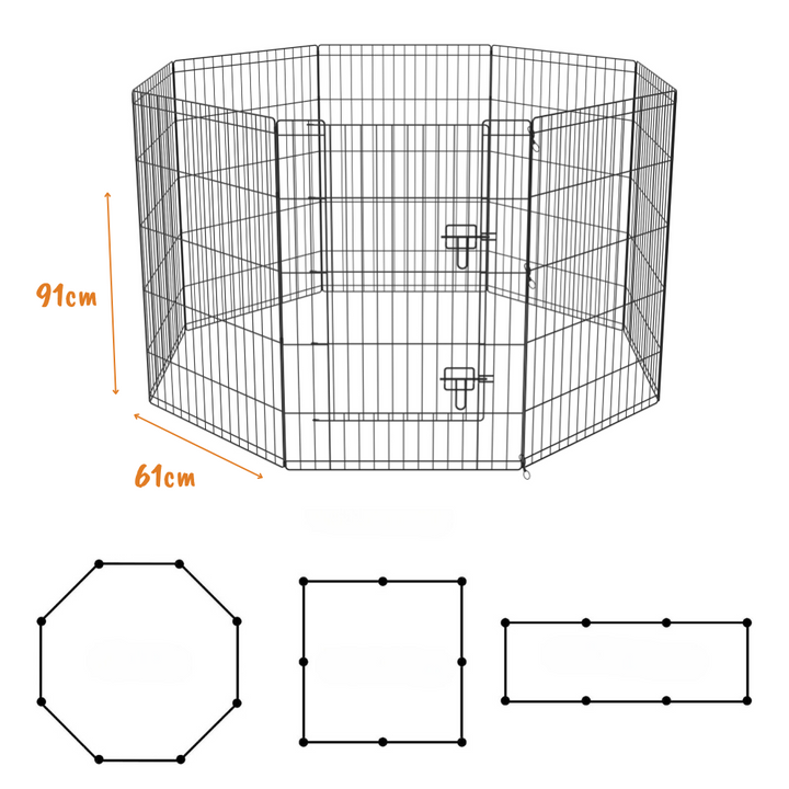 AllPetSolutions Exercise Playpen for Pets - 36 inch / 91 cm