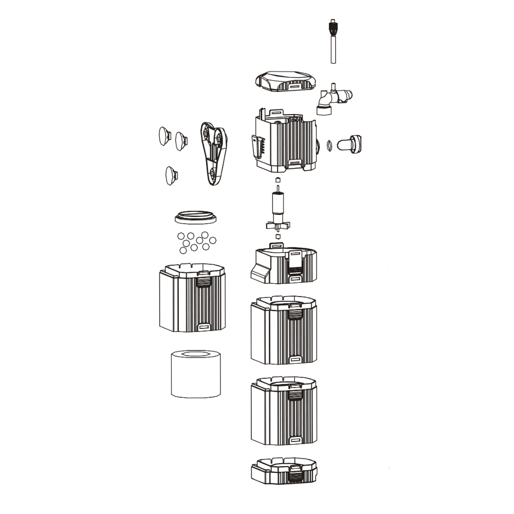 AllPondSolutions 1200L/H Aquarium Internal Filter INFIL-1200 - AllPetSolutions