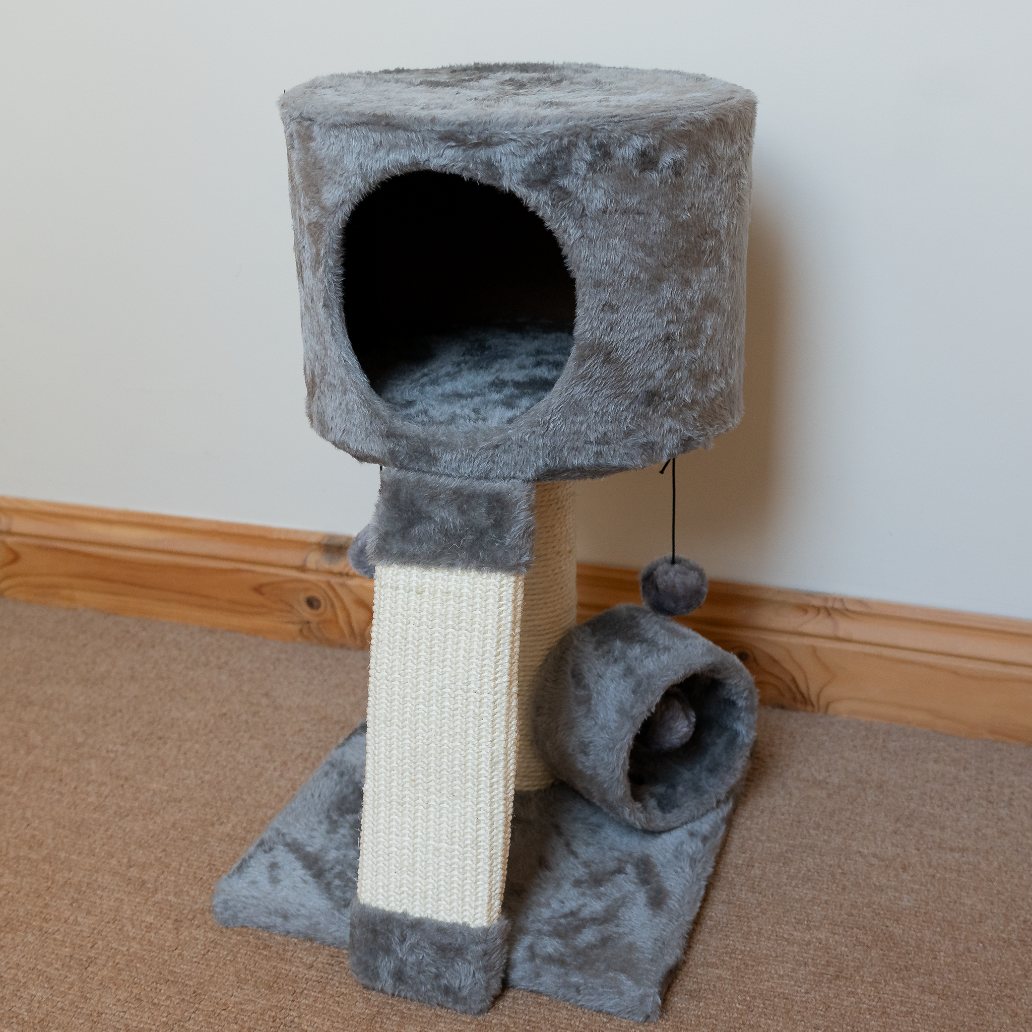 Cat Small Climbing/ Scratching Tower Grey AllPetSolutions