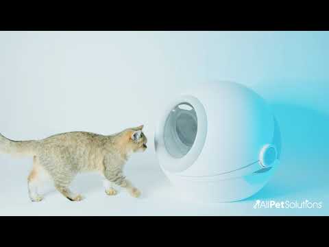 Modern Cat Litter Box White / Grey