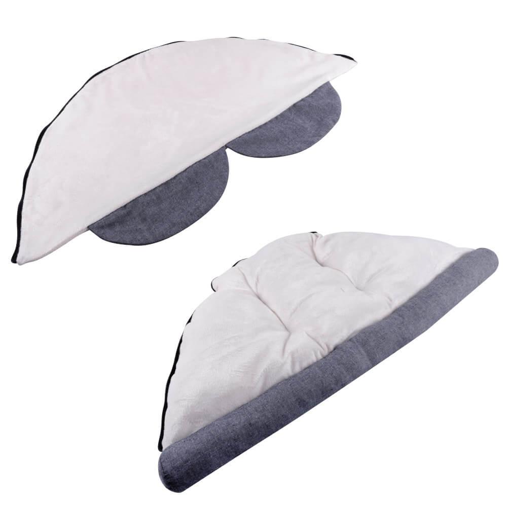 AllPetSolutions 2-in-1 Cat Tunnel Toy with Bed, Grey - AllPetSolutions