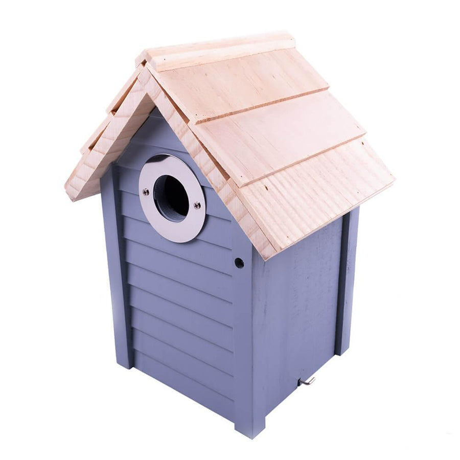 AllPetSolutions Beach Hut Bird Nest Box, Blue - AllPetSolutions