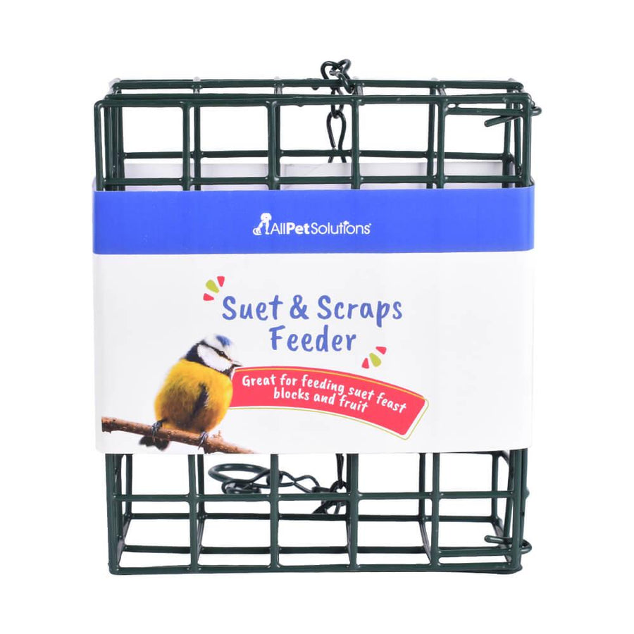 AllPetSolutions Bird Suet Feeder, Metal (1x1" Mesh) - AllPetSolutions