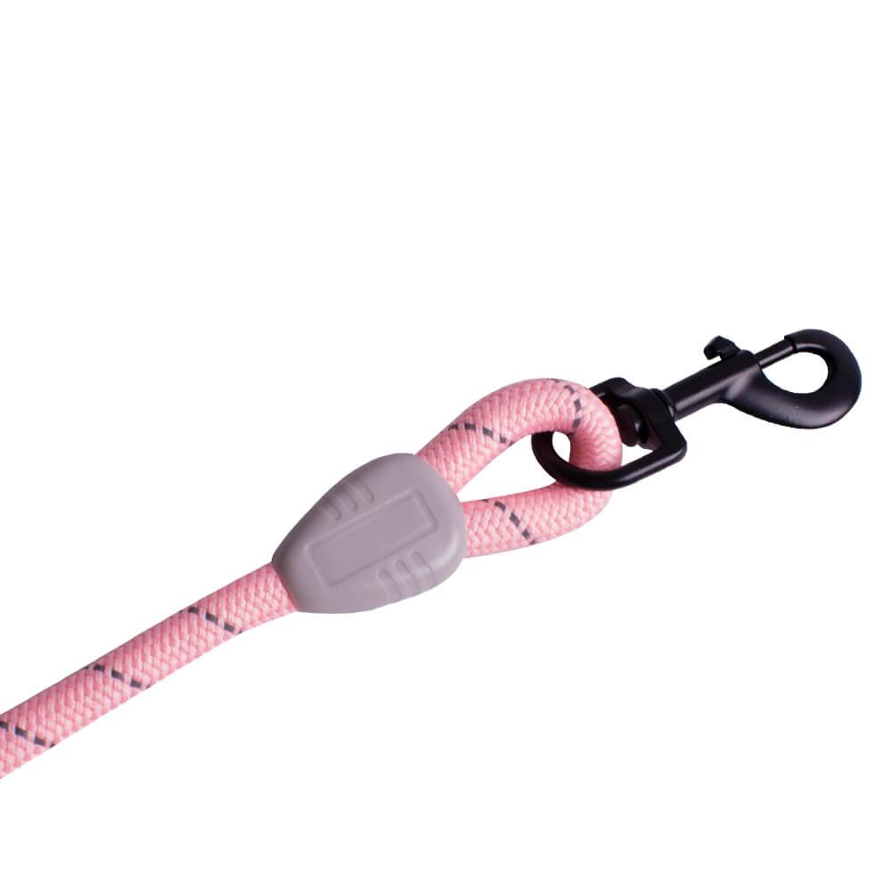 AllPetSolutions Reflective Rope Dog Lead, Pink, 140cm - All Pet Solutions