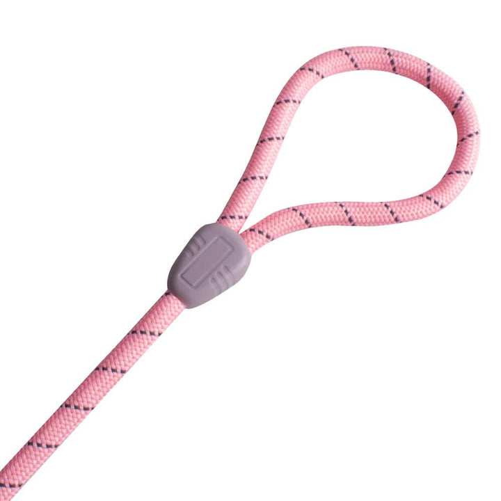 AllPetSolutions Reflective Rope Dog Lead, Pink, 140cm - All Pet Solutions