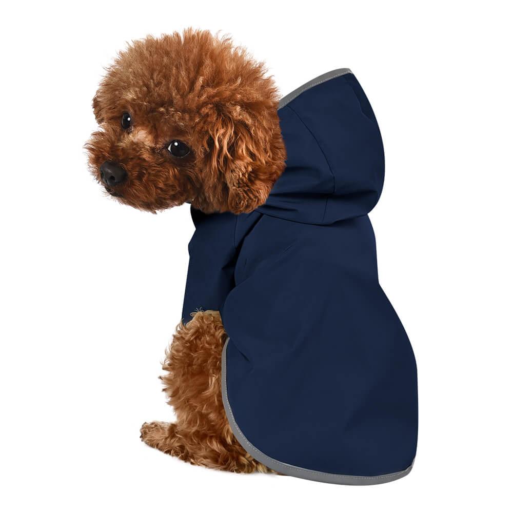 Waterproof dog shop coat with hood