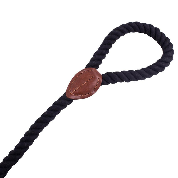 AllPetSolutions Rope Dog Lead, Black, 120cm - All Pet Solutions