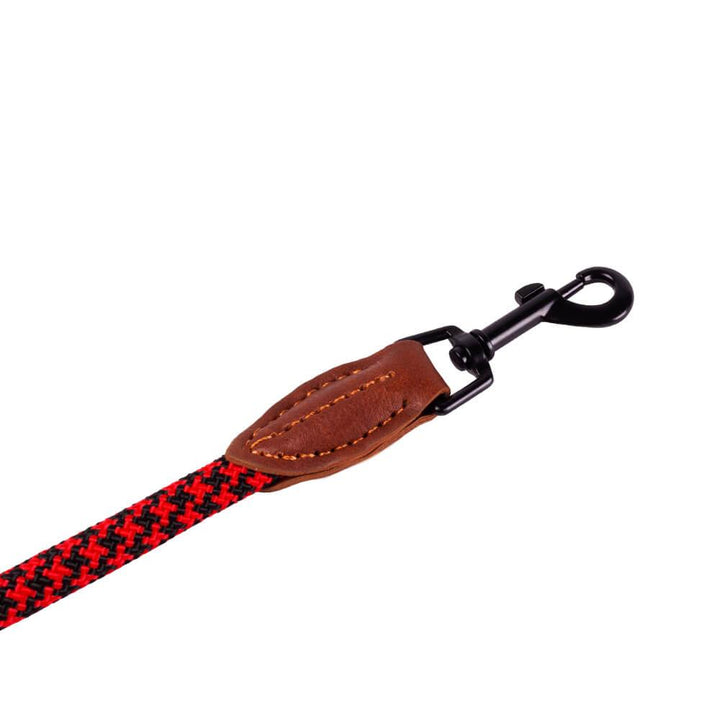 AllPetSolutions Rope Dog Lead, Black/Red, 120cm - All Pet Solutions