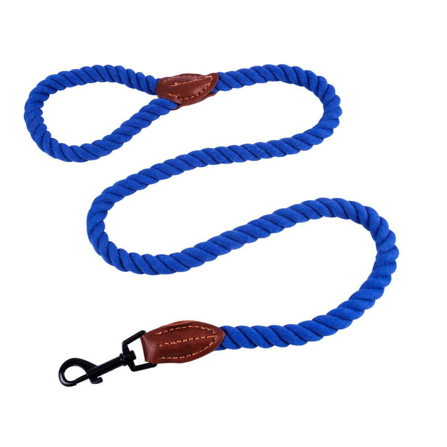 AllPetSolutions Rope Dog Lead, Blue, 120cm - All Pet Solutions