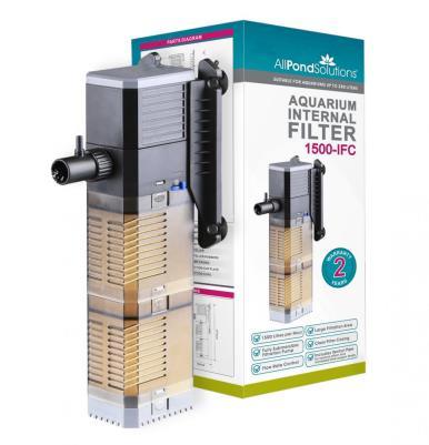 AllPondSolutions 1500L/H Aquarium Internal Filter Adj Flow 1500-IFC - All Pet Solutions