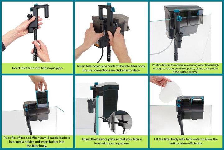 Aquarium Hang on Filter 800 L/H + 5W UV - All Pet Solutions