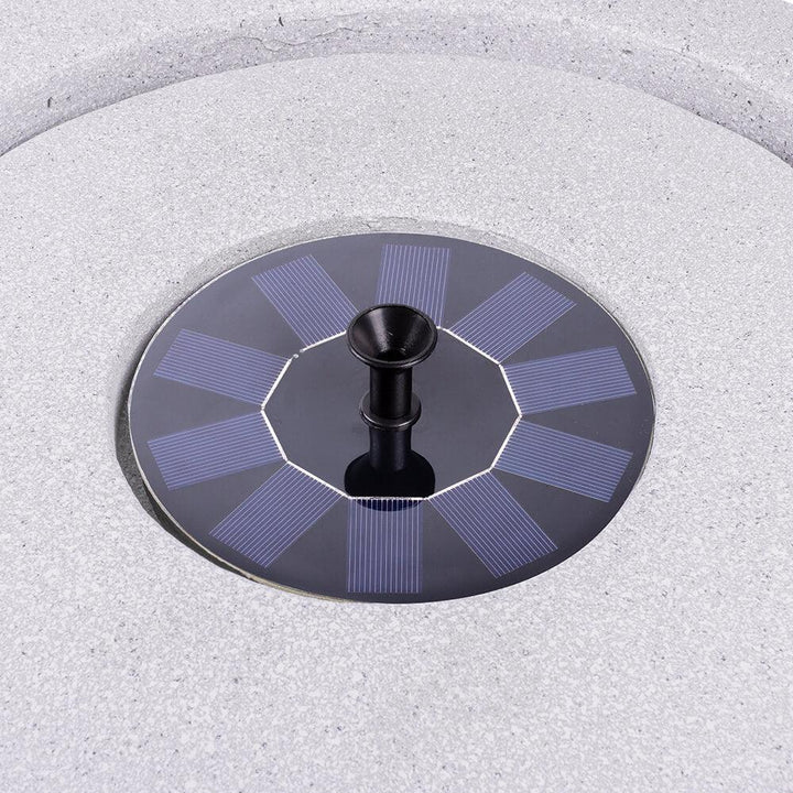 Bowl Stone Solar Water Feature - Light Grey - All Pet Solutions