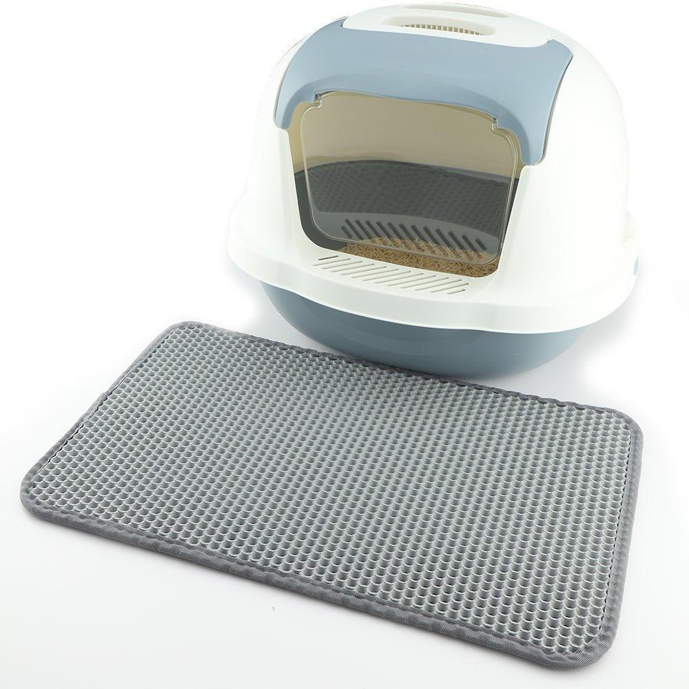 Cat Litter Mat Catcher - Grey Honeycomb Double Layer Design - S / L - All Pet Solutions