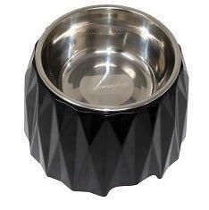 Elevated Diamond Dog Bowl - Black - All Pet Solutions