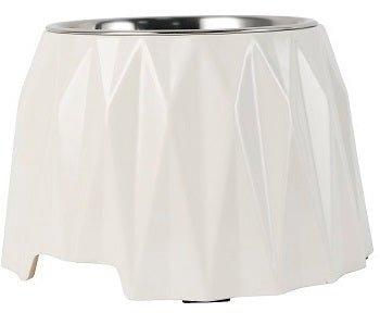 Elevated Diamond Dog Bowl - White - All Pet Solutions