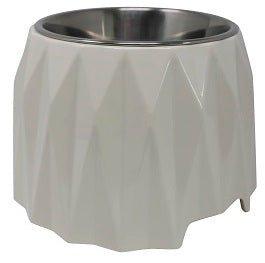 Elevated Diamond Dog Bowl - White - All Pet Solutions