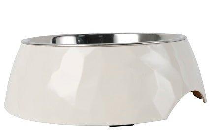 Facet Round Cat Dog Bowl - White S/L - All Pet Solutions