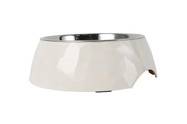 Facet Round Cat Dog Bowl - White S/L - All Pet Solutions