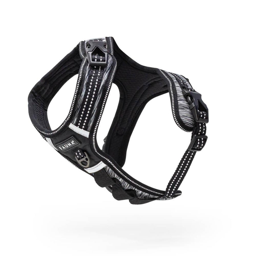 Fauna® Comfort Luxury Black Dog Harness - S/M/L - All Pet Solutions