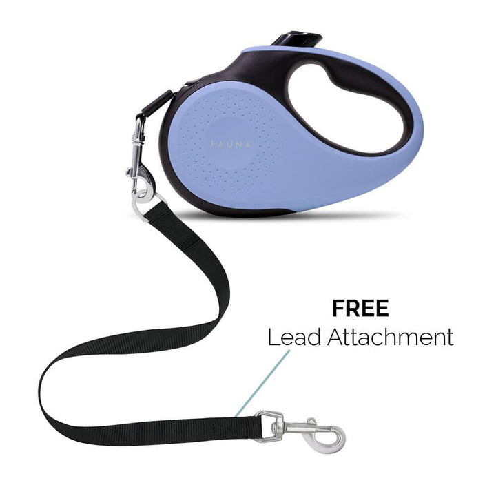 Fauna® Luxury Retractable Tape Dog Lead - Lilac 5M - 50KG - All Pet Solutions