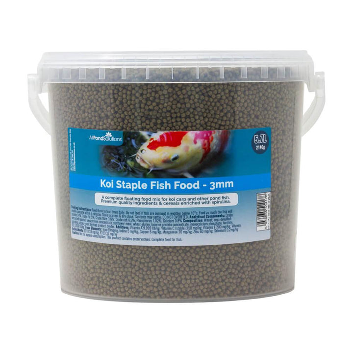 Koi Floating Staple Fish Food - 3mm - 1190G & 2140G - All Pet Solutions