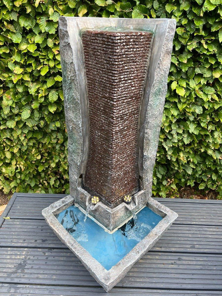Modern Column Water Feature with LED Lights - All Pet Solutions