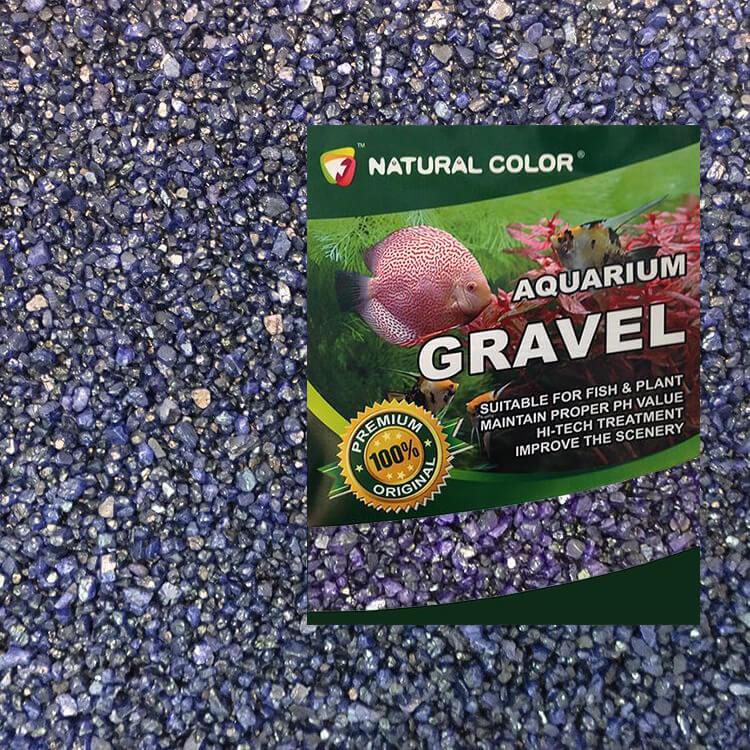 Natural Color Purple / Navy Aquarium Gravel 4 - 6mm 2kg - All Pet Solutions