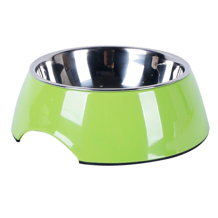 Non Slip Melamine Cat Dog Bowl - Green - S/L - All Pet Solutions