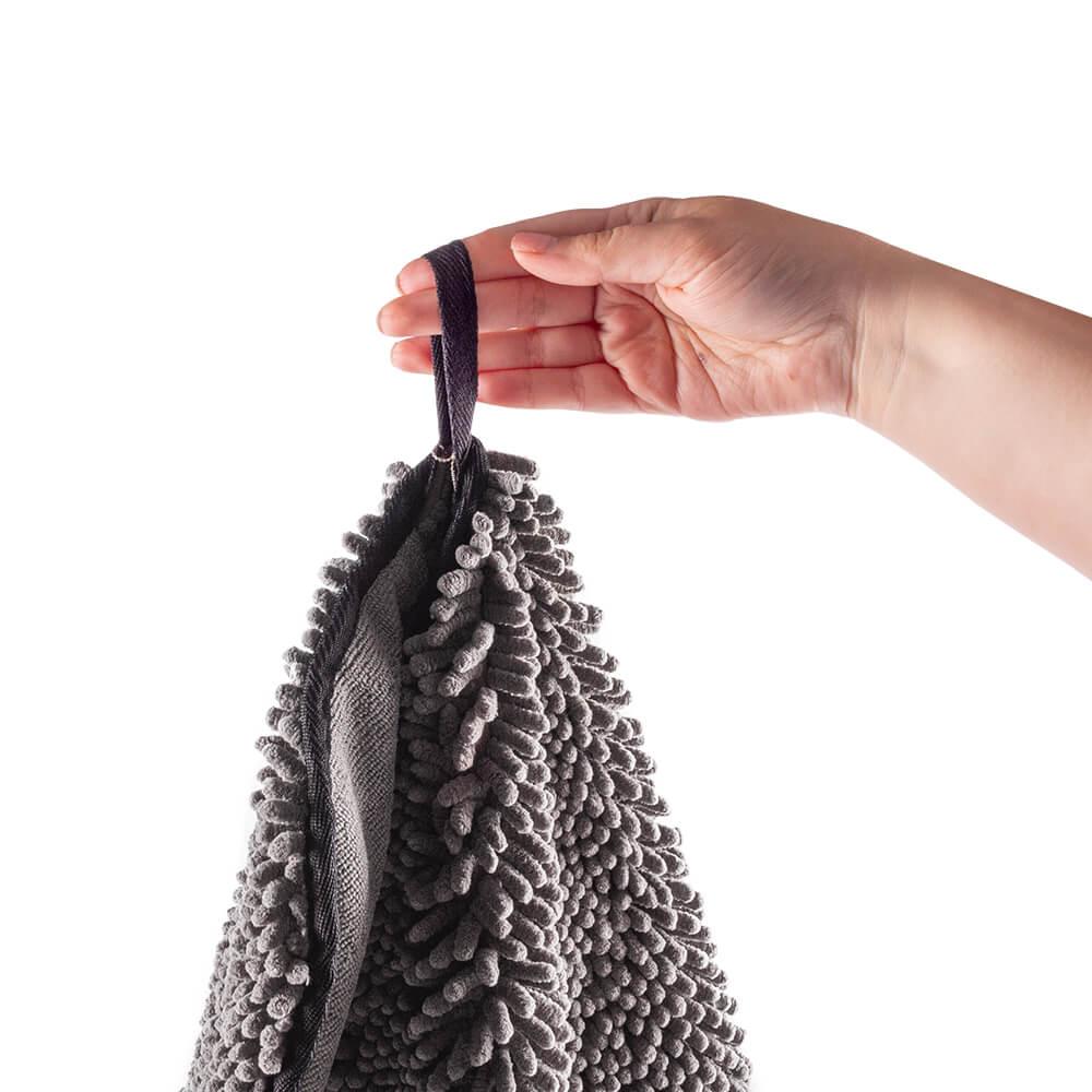 Noodle Glove Dog Drying Towel - Grey - All Pet Solutions
