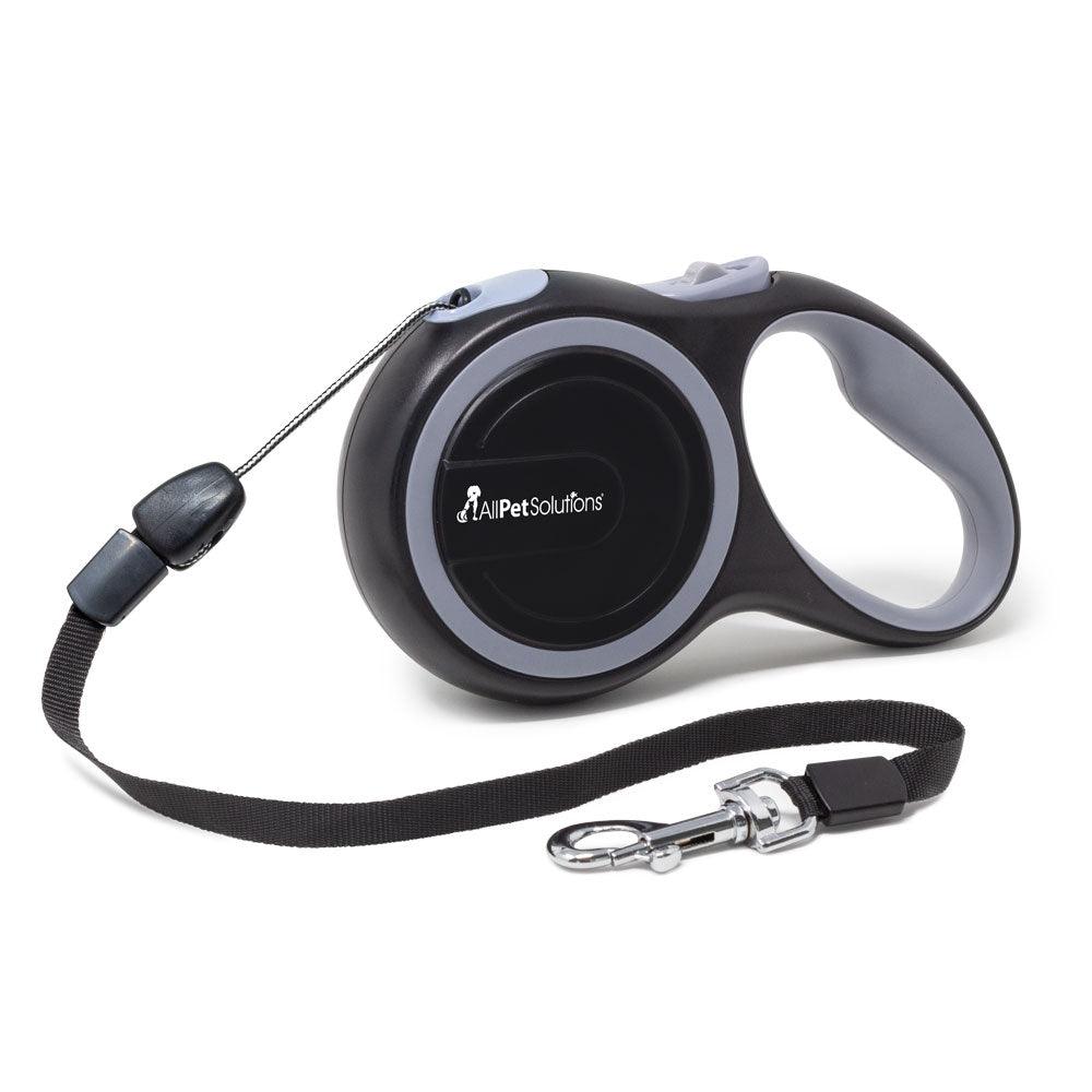 Retractable Cord Dog Lead - Grey 5M - 25KG - All Pet Solutions