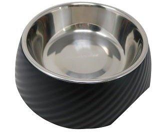 Twill Round Cat Dog Bowl - Black S/L - All Pet Solutions