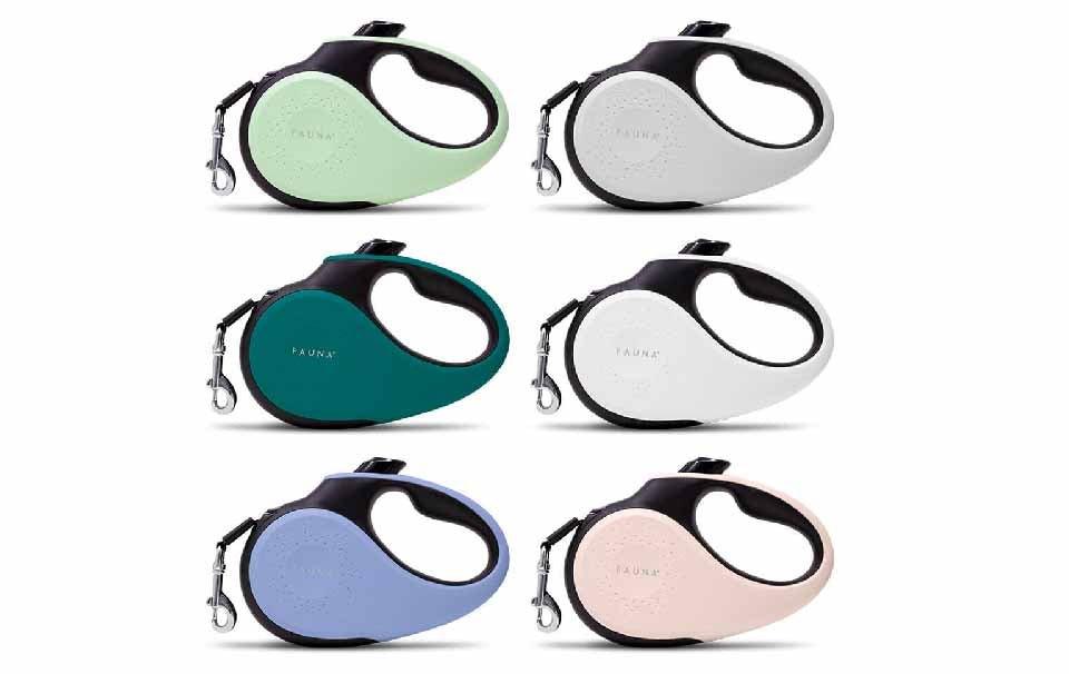 New Fauna Luxury Retractable Tape Dog Leads at AllPetSolutions - AllPetSolutions