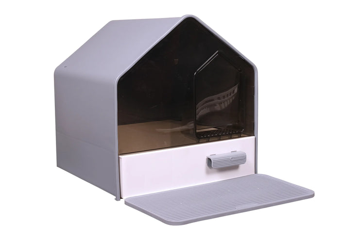 House Shape Hooded Cat Litter Tray