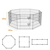AllPetSolutions pet playpen made up of square panels measuring 61cm on each side
