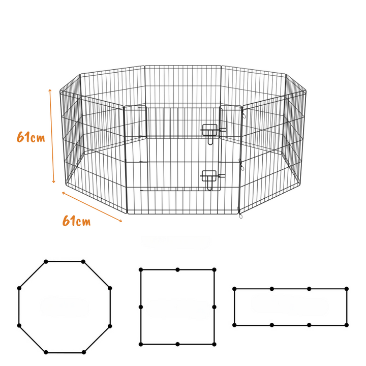 AllPetSolutions Exercise Playpen for Pets - 24 inch / 61 cm