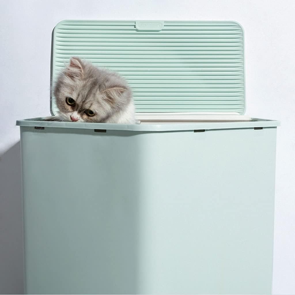 House Shape Hooded Cat Litter Tray with Scoop