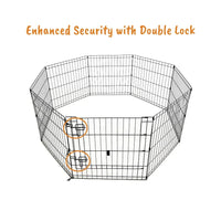 AllPetSolutions pet exercise playpen standing 106 cm high for secure containment