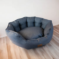 AllPetSolutions Alfie Premium grey dog bed in small 50 x 40cm for little breeds