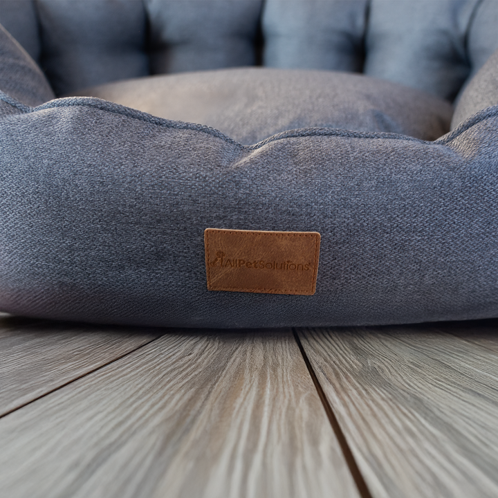 AllPetSolutions Alfie Premium Luxury Dog Bed - Pebble Grey - S/M/XL