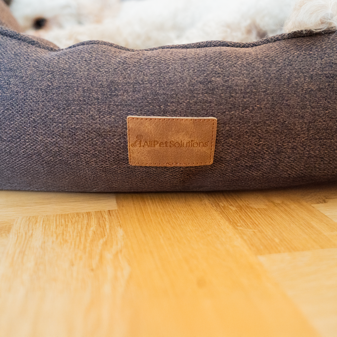 AllPetSolutions Alfie Premium  Luxury Dog Bed - Chocolate Truffle - S/M/XL
