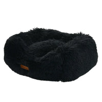 AllPetSolutions charcoal plush dog bed side profile