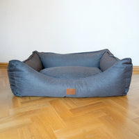 AllPetSolutions Willow Premium pebble grey dog bed in small, 60 x 50 x 25cm