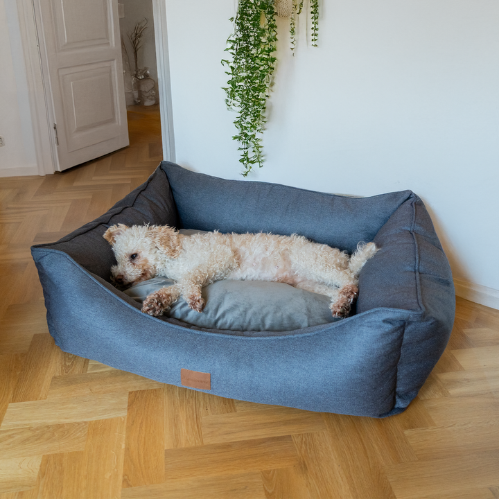 AllPetSolutions Willow Premium Luxury Dog Bed - Pebble Grey - S/M/XL