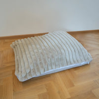AllPetSolutions Willow Premium extra large dog bed measuring 120 x 95 x 32 cm in ivory cream