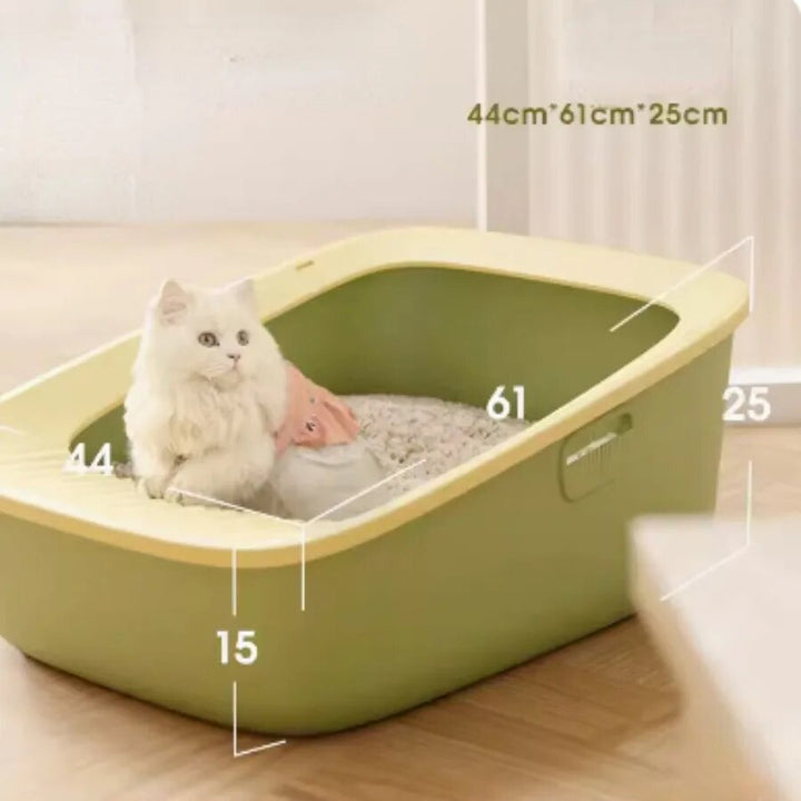 AllPetSolutions Cat Litter Tray with Scoop, Green