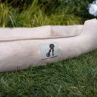 AllPetSolutions Dexter cream dog bed waterproof fabric close up