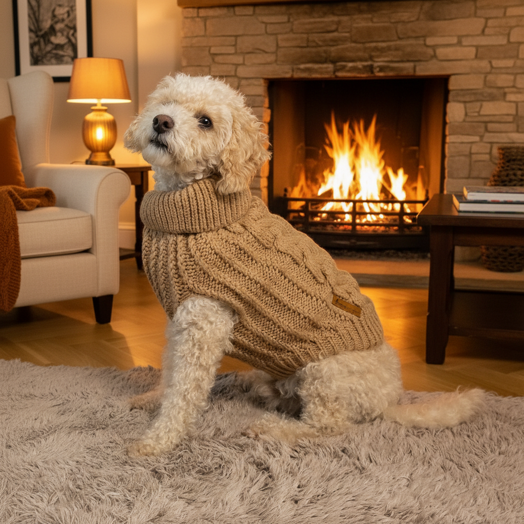 dog jumper brown