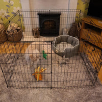AllPetSolutions pet playpen with 61cm panels, giving pets a safe space to exercise