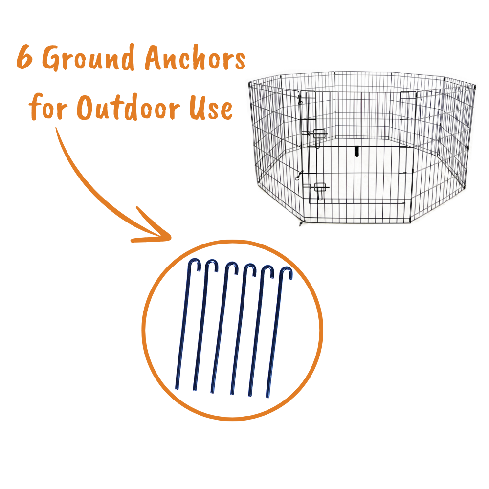AllPetSolutions Exercise Playpen for Pets 30 inch 75 cm